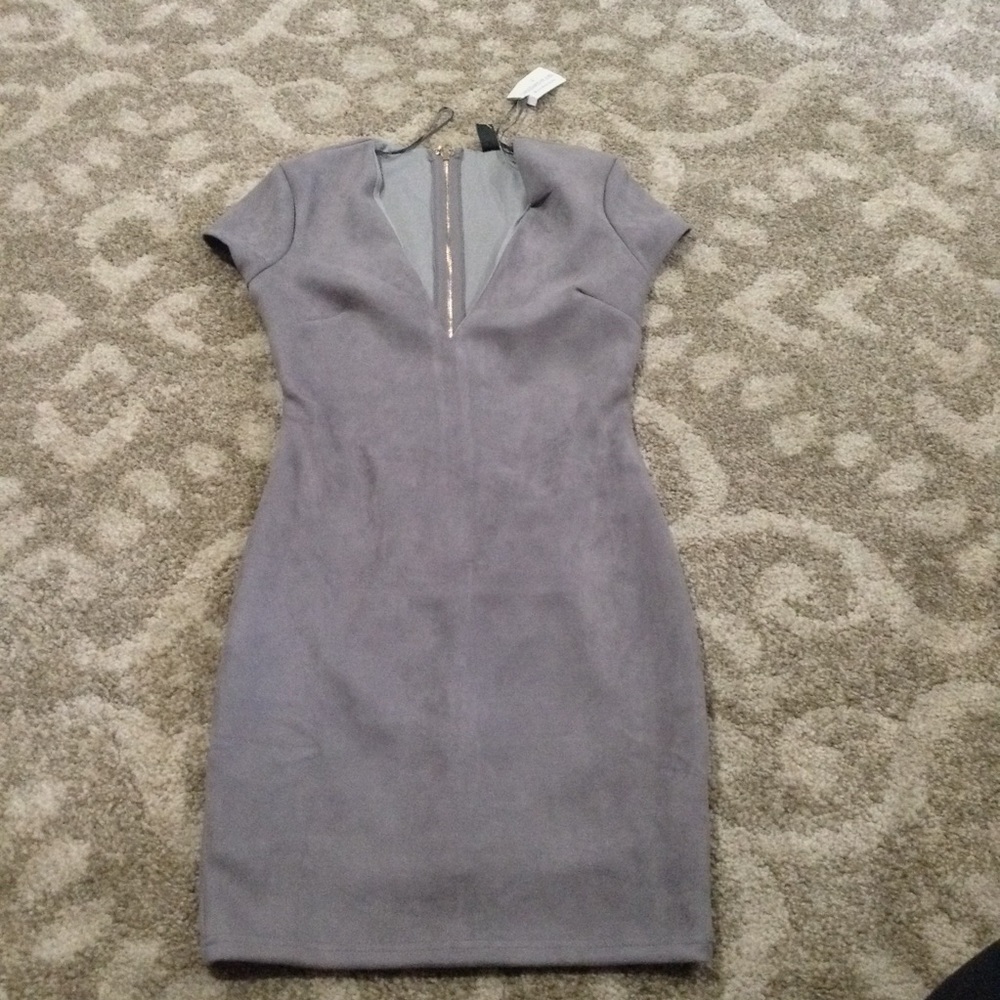 New lavender suede dress